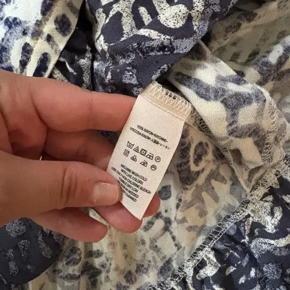 Free People Beach Day Mini Dress in Blue & White/ Ivory - Picture 4 of 6